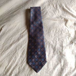 Wembley Gray and blue geometric patterned tie